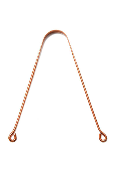 Zamo Tongue Scraper, Zamo®, Copper, for Bacterial Plaque Cleaning, Effect, Co...