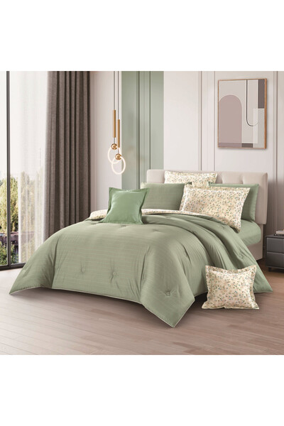 Levore Cotton 4-piece bedspread set, 100% soft cotton, floral pattern, double...