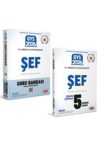 Data Yayınları 2026 GYS Gençlik ve Spor Bakanlığı ŞEF Görevde Yükselme Soru B...
