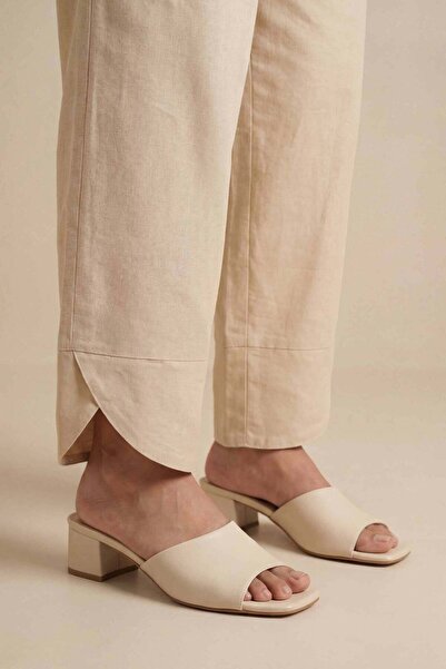 Nishat Linen Embroidered Trousers - PE 26-652