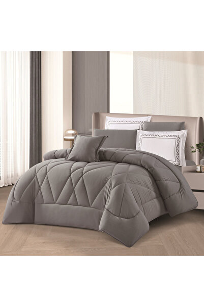 HOURS Horse 7-Piece Double Bed Set – Elegant Plain Design and Luxurious Softn...