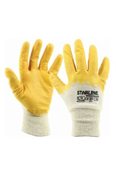Starline E-241 NİTRİL ELDİVEN YARIM KAPLI NO:10 12 ADET