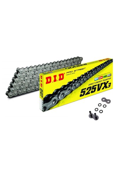 D.I.D Did 525-118Vx3 2021-2024 Triumph Speed Triple 1200 RR Uyumlu Zincir Vx3 Xring Çelik Renk