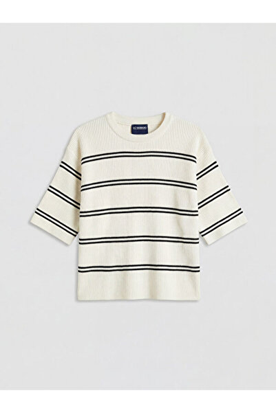LC Waikiki RMZ GİYİM FARKİLYA Zero Roba Collar Момичешки плетен пуловер