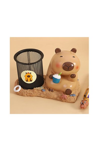 Mihristore Suport pentru pix cu design de animale din desene animate Capybara Suport pentru pix Cabybara