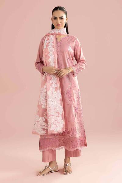Nishat Linen 3 Piece - Embroidered Suit - PE 26-315