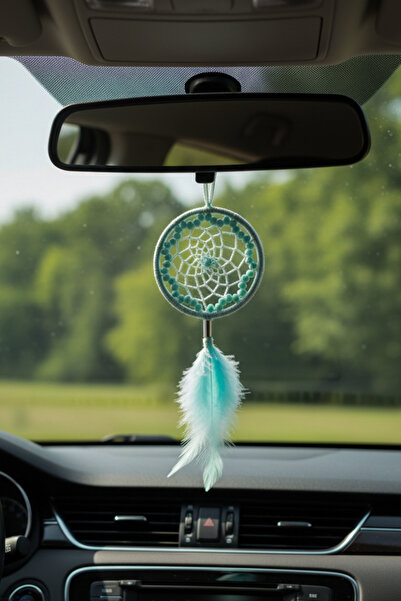 Yalınay Store Mint Dreamcatcher Düş Kapanı Araba Dikiz Ayna Süsü