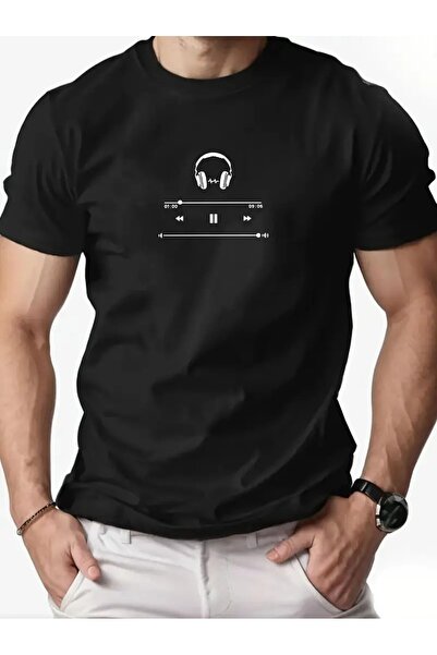PARUNIV Men's T-shirt, Play All Night, made of Cotton, suitable for everyday ...