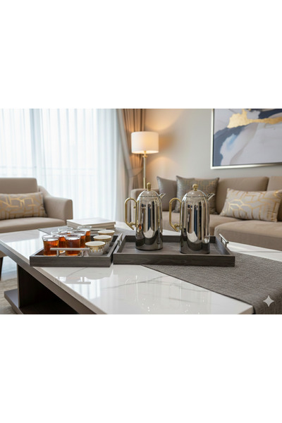 Generic A complete modern hospitality set – consisting of a tea and coffee th...