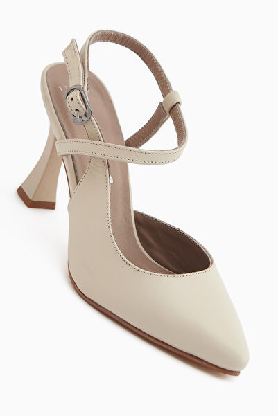 Limoya Pantofi cu toc pentru femei Lulia, din piele naturală, bej, cu cataram...