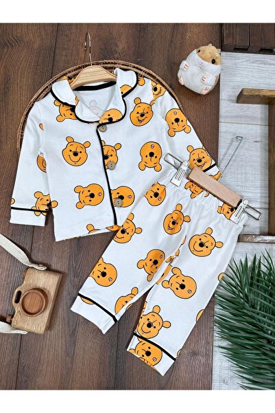 Primula Studio Winnie The Pooh %100 Pamuklu Erkek Çocuk Pijama Takımı - Önden...