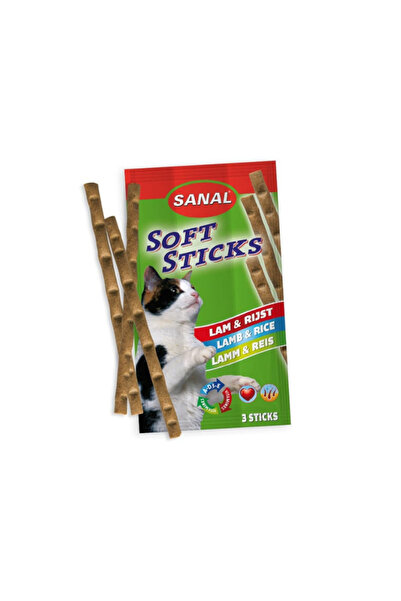 Sanal Lamb Soft Sticks for Cats 3x15g Pack of 7