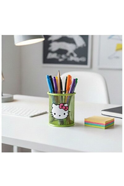ada çanta kırtasiye Метален кръгъл поставка за писалки с формата на Hello Kit...