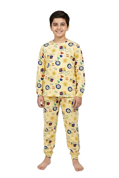 BAGLAN Boy's Printed Pajama Set Bgl-St05257