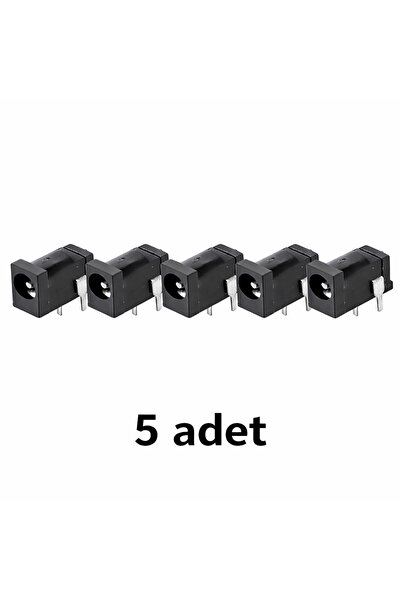 Devremarkt 5 Adet 3.5mm x 1.3mm DC Güç Soketi Plastik DC002 Pcb Tip Adaptör