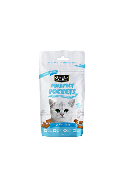 Kit Cat جيوب مثالية للعناية بالأسنان - عبوة من 4 قطع، وزن كل قطعة 60 غرام