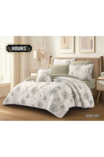 HOURS Moira Luxury Summer Bedspread, Floral Pattern, Double-Sided, Single and...