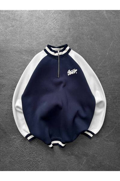 Mio Boutiques Zipper Collar Sweatshirt