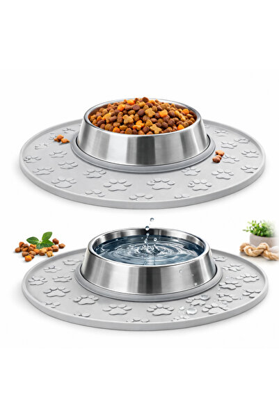 ANSE Cat & Dog Food Bowl Mat – Non-Slip Silicone Food Mat 1 Piece