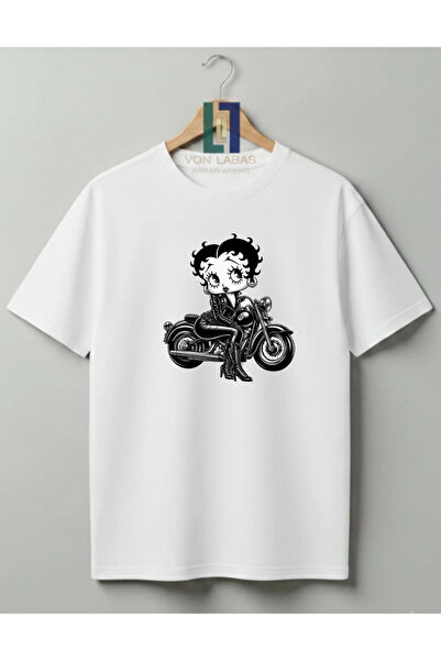 Grafftee Clothing تي شيرت بيتتي بوب مصمم من القطن بنسبة 100% للجنسين بجودة طب...