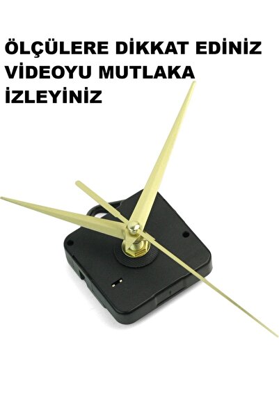 CNR SHOP Saat Mekanizması 16 MM ŞAFT BOYU Akar Sessiz Çalışır, Saat Makinesi,...