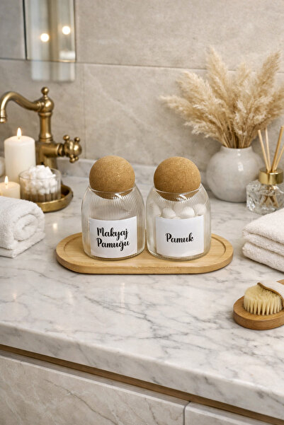 Dia Комплект от 2 броя памучни тампони с капак с гъбички – памучни тампони за...