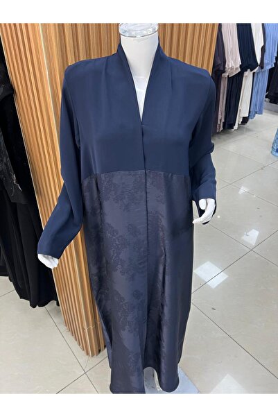 Korean A formal and elegant abaya with pleated details at the front and on th...