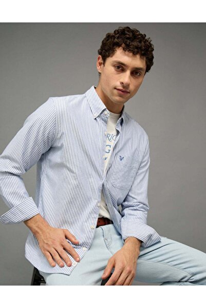 AMERICAN EAGLE AE Slim Fit Everyday Oxford Button-Up Shirt