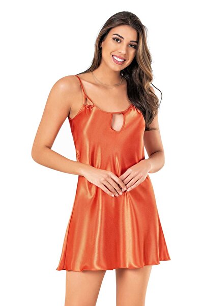B&S BELVİA SECRET Saten Mini Gecelik