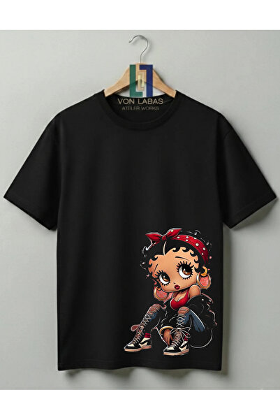 Grafftee Clothing Betty Boop Designed 100% Cotton Unisex High Print Quality T...