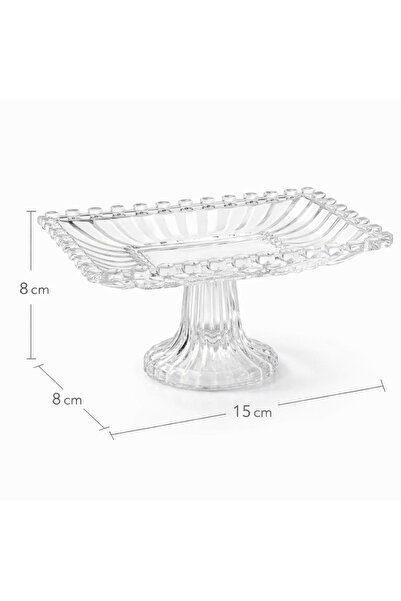 China Glass serving tray with a base – a luxurious design for special occasions