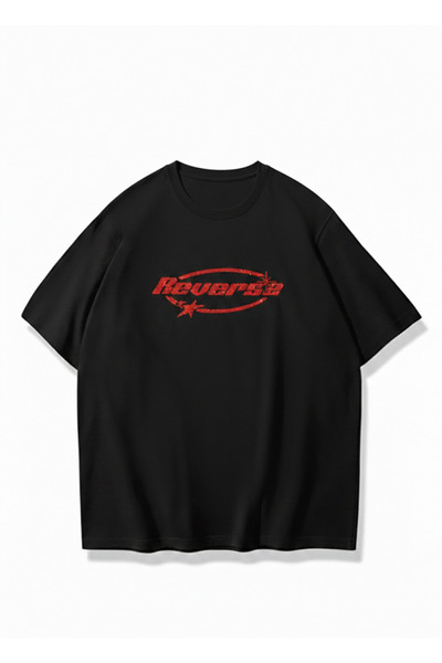 Mayer Butik Tricou unisex pentru bărbați/femei, roșu, cu imprimeu cu piatră d...
