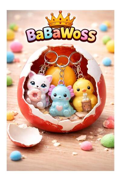 BaBaWoSs Лудо изненада яйце Счупи яйцето и получи изненада фигурка ключодържател