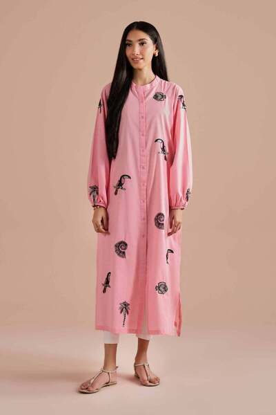 Nishat Linen Embroidered Dress - AS 26-09