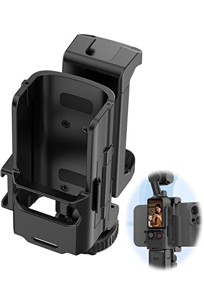 The Bros حامل هاتف لكاميرا DJI OSMO Pocket 3، حامل هاتف مزود بخاصية التلقين ا...