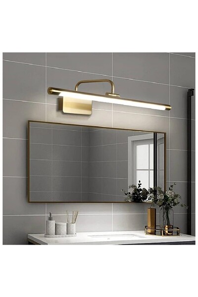 Hummer اناره جداريه مغسله اللون ذهبي لون الأناره 3اضاءات القدره 25 واط تعمل ع...