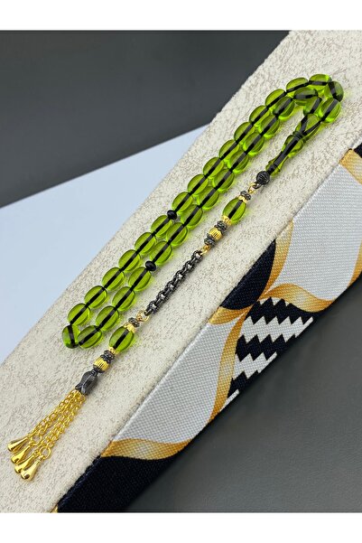 Tesbih Store Fire Amber Capsule Cut Special Design Tassel with Rodage