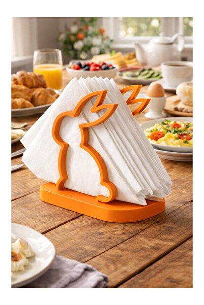 KAR3DELEN Printing Салфетник във формата на заек – декоративен модерен салфет...