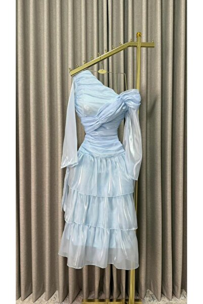 Jonana Crinkle layered dress in a fantasy color