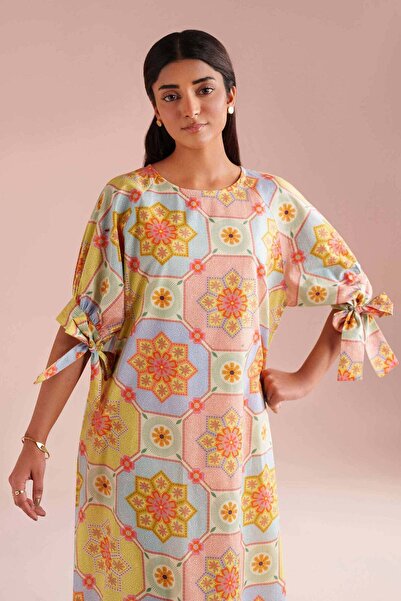 Nishat Linen Printed Dress - AS 26-19