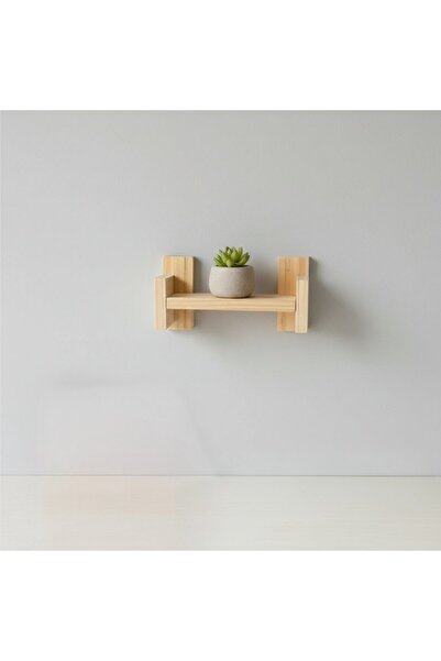 Ev dekka Modern İskandinav Tasarım Doğal Çam Duvar Rafı - El Yapımı Dekoratif...