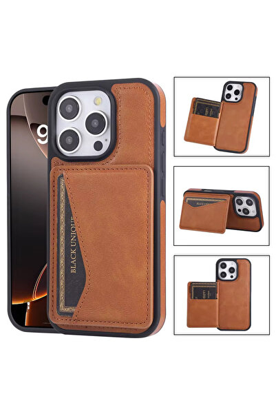 HYPERSOFT iPhone 17 Pro Max (6.9 Inch) Compatible Wallet Card Holder Stand Tr...