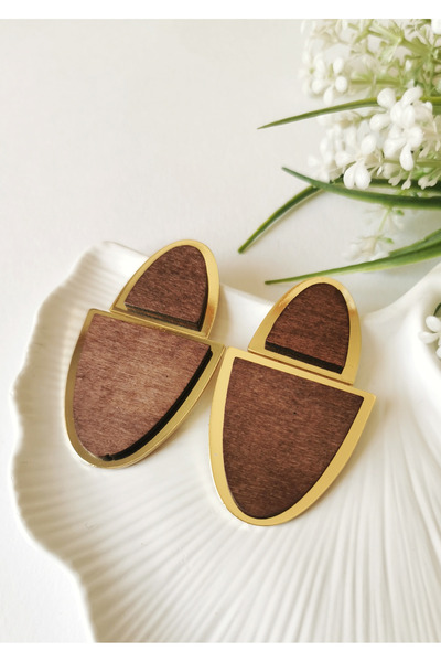 Halley Concept أقراط تيرا وود المميزة