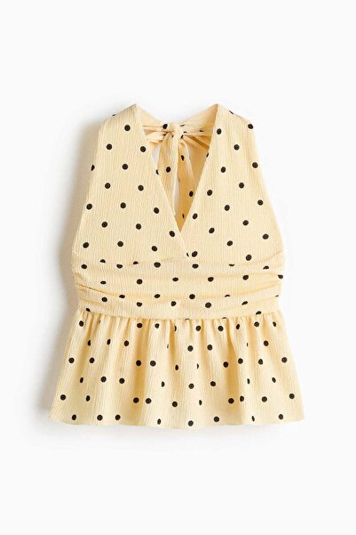 H&M Peplum halterneck top