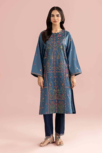Nishat Linen 2 Piece - Embroidered Suit - PE 26-244