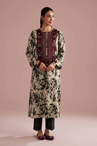 Nishat Linen 2 Piece - Printed Embroidered Suit - PE 26-254