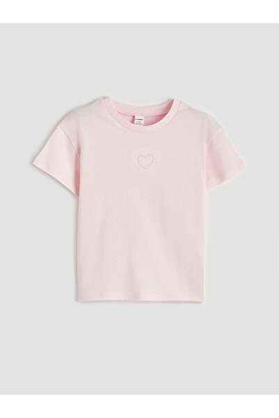 LC Waikiki Embroidered Girl's T-Shirt