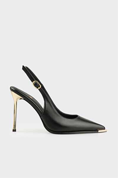 Elle Shoes Siyah Kadın Yüksek Topuk Ayakkabı