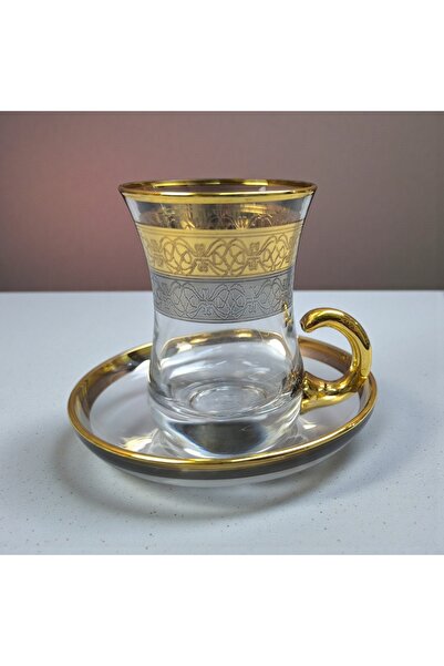 AR HOME 12 Pcs Luxury Glass Tea Set