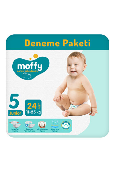 Moffy Twin Junior No 5 Bebek Bezi 24 Adet